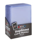 A pack of toploaders 3x4" for card protection. Pack of 25 toploaders.