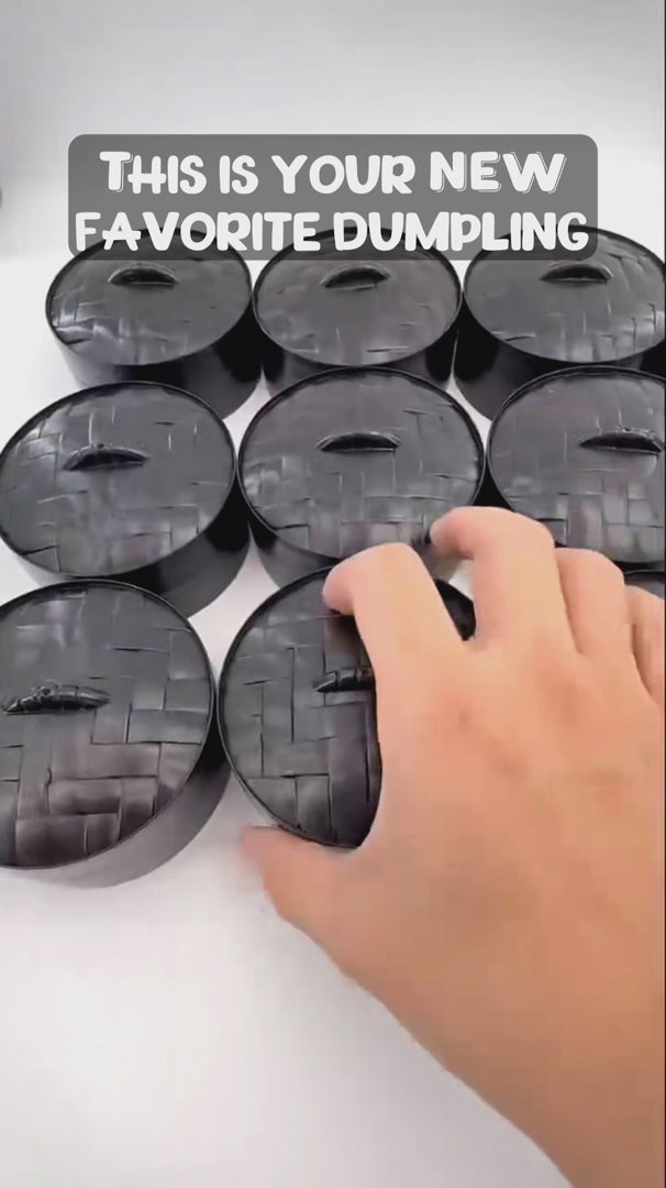 Video of the awesome glow in the dark squishy dumplings in a black container.
